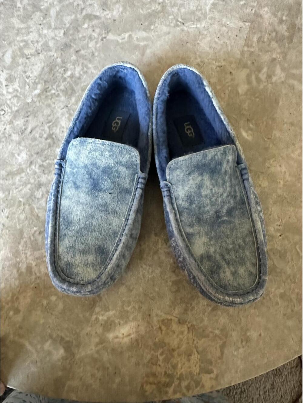 NEW Mens 9 UGG Australia Henrick Twinface Driving Moccasins Denim Blue